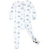 Grey Rainbows Bamboo Convertible Footie, White - Footie Pajamas - 1 - thumbnail