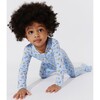 Milk and Cookies Blue Bamboo Convertible Footie, Blue - Footie Pajamas - 7