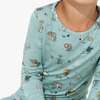 Mushroom Cycle Bamboo Kids Pajamas, Blue - Pajamas - 2