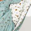 Monarch Butterfly & Mushroom Cycle Bamboo Blanket, Pink - Blankets - 2