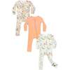 Flower Bliss Bundle - Bamboo Convertible Footies, Multi - Footie Pajamas - 1 - thumbnail