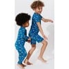 Monaco Blue Bamboo Convertible Footie, Blue - Footie Pajamas - 7