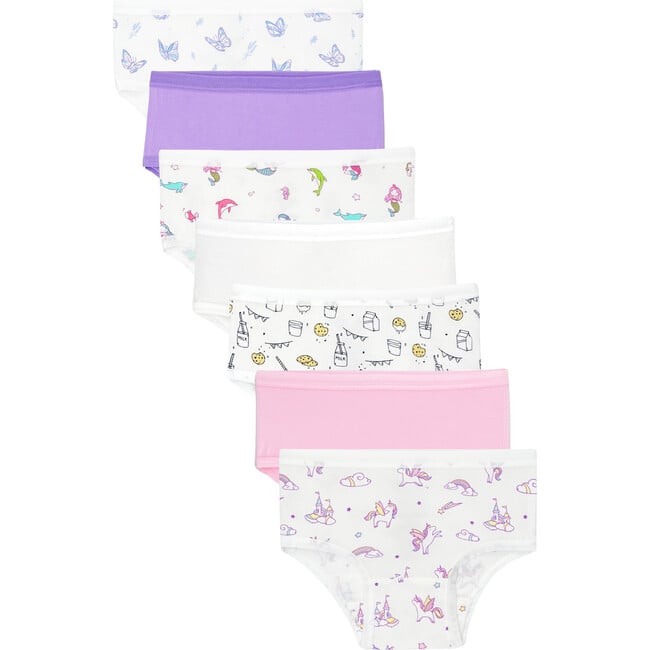 Girls' Bamboo Underwear 7-Pack, Multi