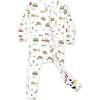 Fall Vibes Bamboo Convertible Footie, White - Footie Pajamas - 1 - thumbnail