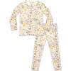 Fall Floral Bamboo Kids Pajamas, Florals - Pajamas - 1 - thumbnail