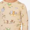 Foodie Cats Bamboo Kids Pajamas, Yellow - Pajamas - 4