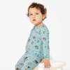 Mushroom Cycle Bamboo Convertible Footie, Blue - Footie Pajamas - 4