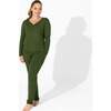 Evergreen Bamboo Women's Pajama Set, Green - Pajamas - 3