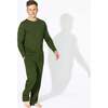 Evergreen Bamboo Men's Pajama Set, Green - Pajamas - 3