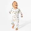 Fall Vibes Bamboo Convertible Footie, White - Footie Pajamas - 3