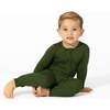 Evergreen Bamboo Convertible Footie, Green - Footie Pajamas - 4