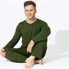 Evergreen Bamboo Men's Pajama Set, Green - Pajamas - 5