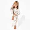 Fall Vibes Bamboo Kids Pajamas, White - Pajamas - 5