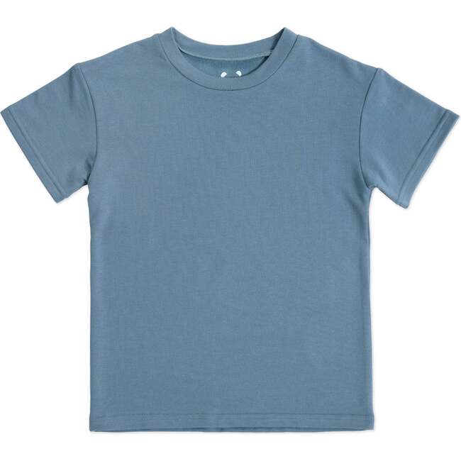 Oasis Teal Bamboo Terry Kids Oversized T-Shirt, Blue