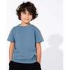 Oasis Teal Bamboo Terry Kids Oversized T-Shirt, Blue - T-Shirts - 2