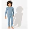 Oasis Teal Bamboo Kids Pajamas, Blue - Pajamas - 5