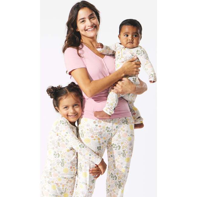 Fall Floral Bamboo Women's Pajama Set, Florals - Pajamas - 7