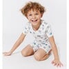 Koala Bamboo Kids Pajama Short Set, White - Pajamas - 2