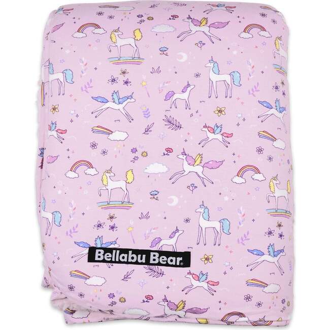 Enchanted Unicorn Bamboo Sherpa Blanket, Purple - Blankets - 4