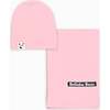 Dusty Rose Bamboo Swaddle & Beanie Set, Pink - Swaddles - 1 - thumbnail