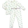 Dragonfly Bamboo Kids Pajamas, White - Pajamas - 1 - thumbnail