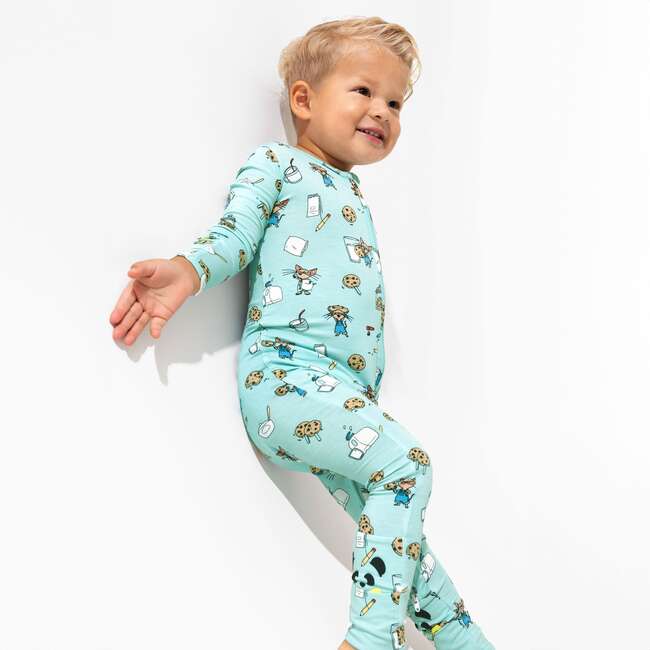 If You Give a Mouse a Cookie Bamboo Convertible Footie, Blue - Footie Pajamas - 2