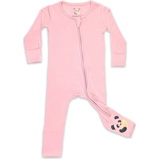 Dusty Rose Bamboo Convertible Footie, Pink