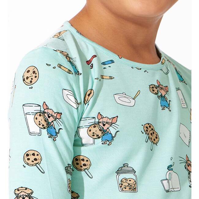 If You Give a Mouse a Cookie Bamboo Kids Pajamas, Blue - Pajamas - 3