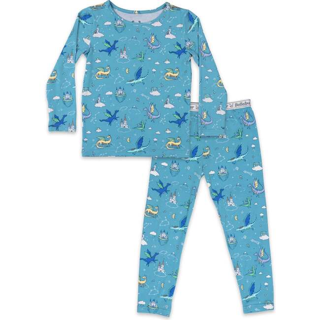 Dragon Dreams Bamboo Kids Pajamas, Blue