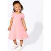 Dusty Rose Bamboo Terry Daywear Girls' Short Sleeve Dress, Pink - Dresses - 4