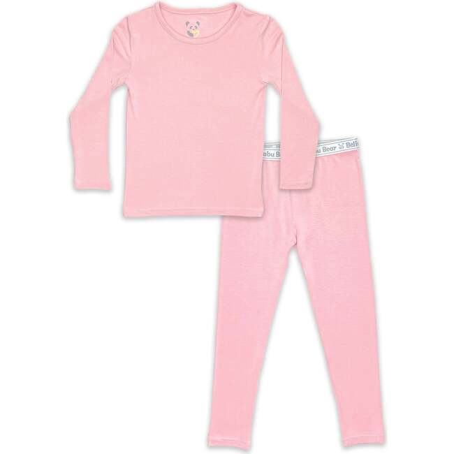 Dusty Rose Bamboo Kids Pajamas, Pink