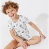 Koala Bamboo Kids Pajama Short Set, White - Pajamas - 5