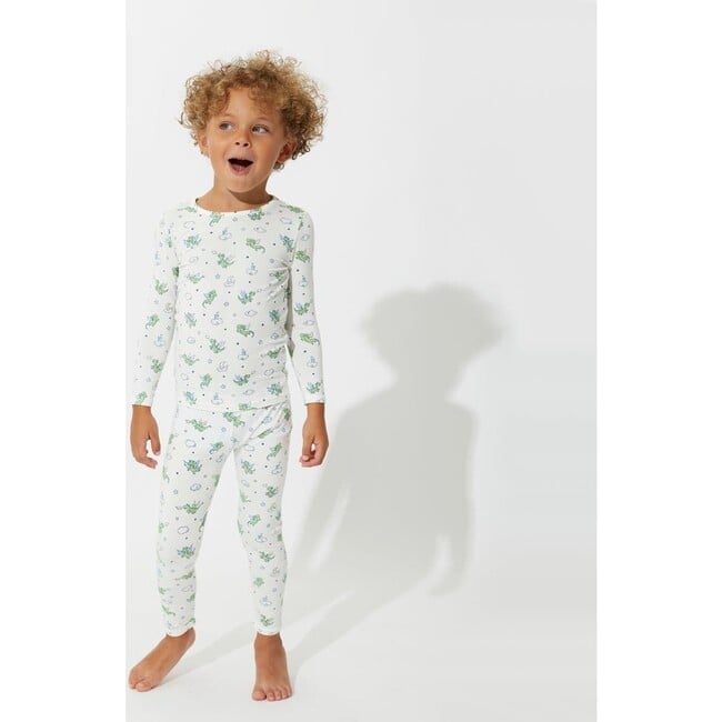 Dragon Bamboo Kids Pajamas, White - Pajamas - 3