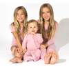 Dusty Rose Bamboo Swaddle & Beanie Set, Pink - Swaddles - 3