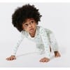 Dragonfly Bamboo Convertible Footie, White - Footie Pajamas - 3