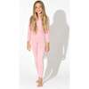 Dusty Rose Bamboo Kids Pajamas, Pink - Pajamas - 2