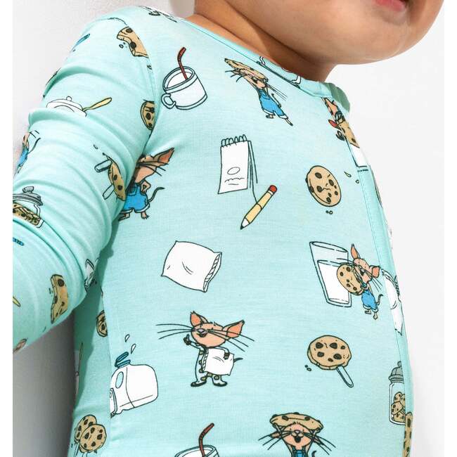 If You Give a Mouse a Cookie Bamboo Convertible Footie, Blue - Footie Pajamas - 3