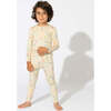 Dino ABC Bamboo Kids Pajamas, Beige - Pajamas - 4