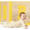 Dino ABC Bamboo Convertible Footie, Beige - Footie Pajamas - 2