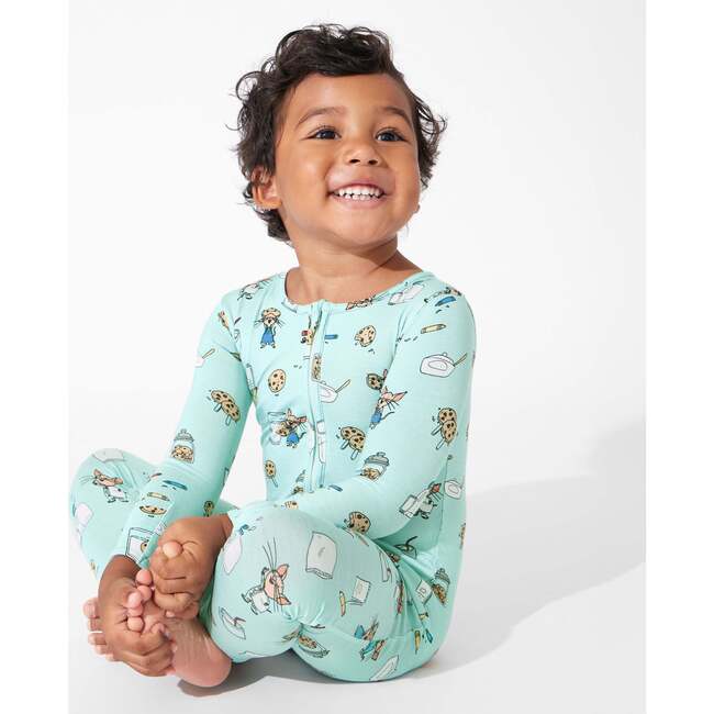 If You Give a Mouse a Cookie Bamboo Convertible Footie, Blue - Footie Pajamas - 5