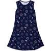 Fireworks Bamboo Girls' Sleeveless Dress, Blue - Dresses - 1 - thumbnail