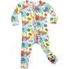 Comic Hero Bamboo Convertible Footie, Red - Footie Pajamas - 1 - thumbnail