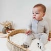 Cloud Grey Bamboo Convertible Footie, Grey - Footie Pajamas - 3