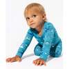 Dragon Dreams Bamboo Convertible Footie, Blue - Footie Pajamas - 7