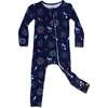 Fireworks Bamboo Convertible Footie, Blue - Footie Pajamas - 1 - thumbnail