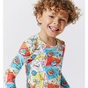 Comic Hero Bamboo Kids Pajamas, Red - Pajamas - 2