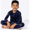 Fireworks Bamboo Kids Pajamas, Blue - Pajamas - 3