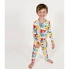 Comic Hero Bamboo Kids Pajamas, Red - Pajamas - 5