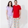 Comic Hero Bamboo Men's Pajama Set, Red - Pajamas - 5