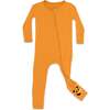 Canyon Bamboo Convertible Footie, Orange - Footie Pajamas - 1 - thumbnail